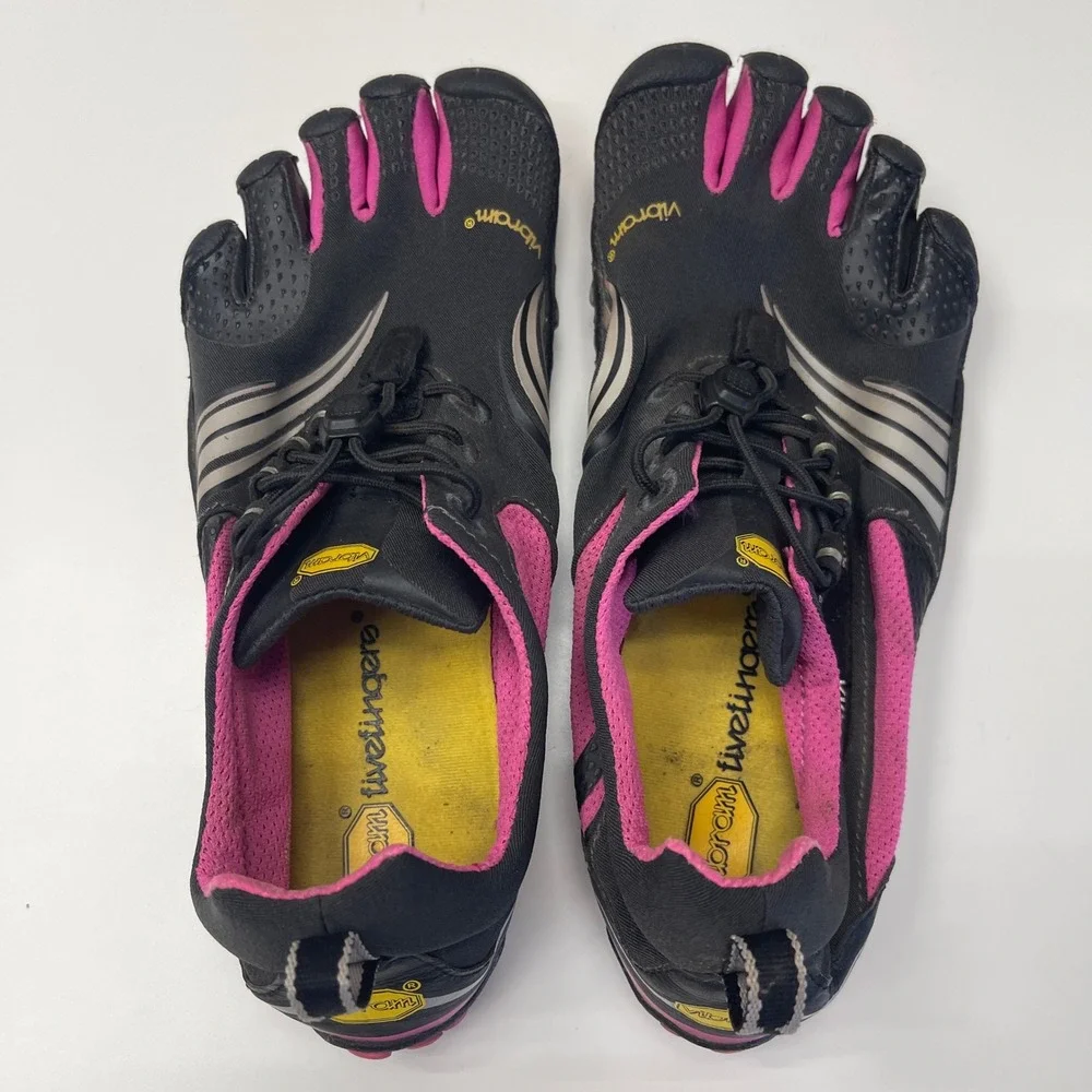 Vibram FiveFingers KMD Sport LS EVO Womens 38 7.5-8 Black Pink Shoes 14w3603